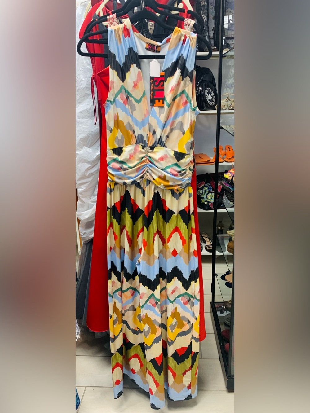 ISLE Multicolor Patterned Sleeveless Jumpsuit
